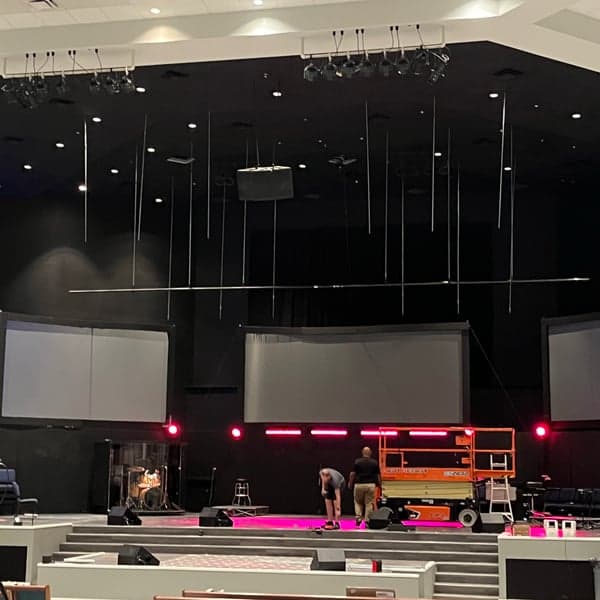 Lighting grid installation