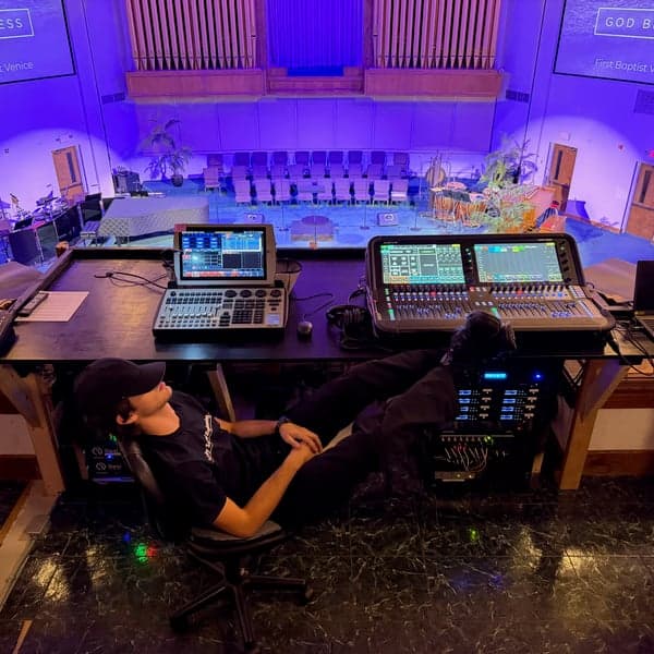 Sleeping on the job. Wake up, Caleb!