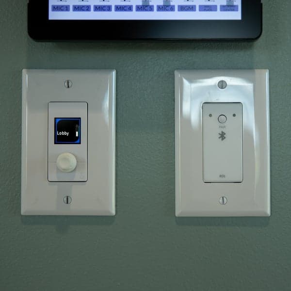 Wall Control for Lobby Audio