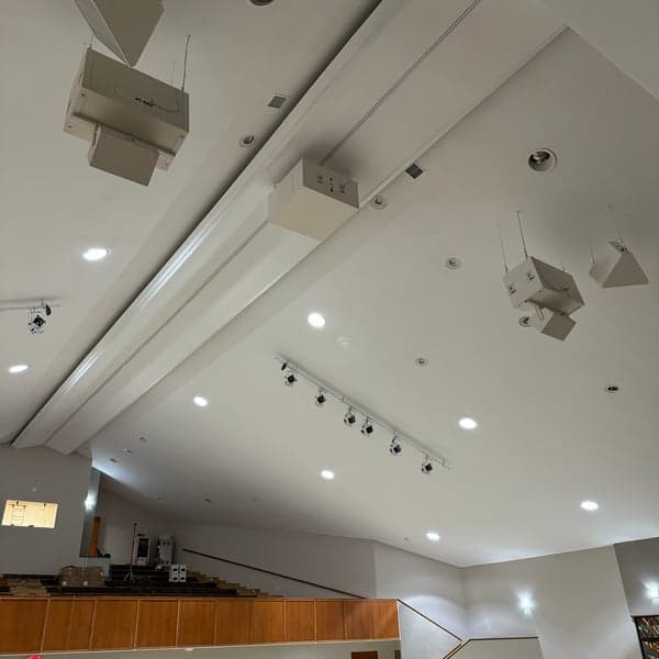 Speakers, view from the stage